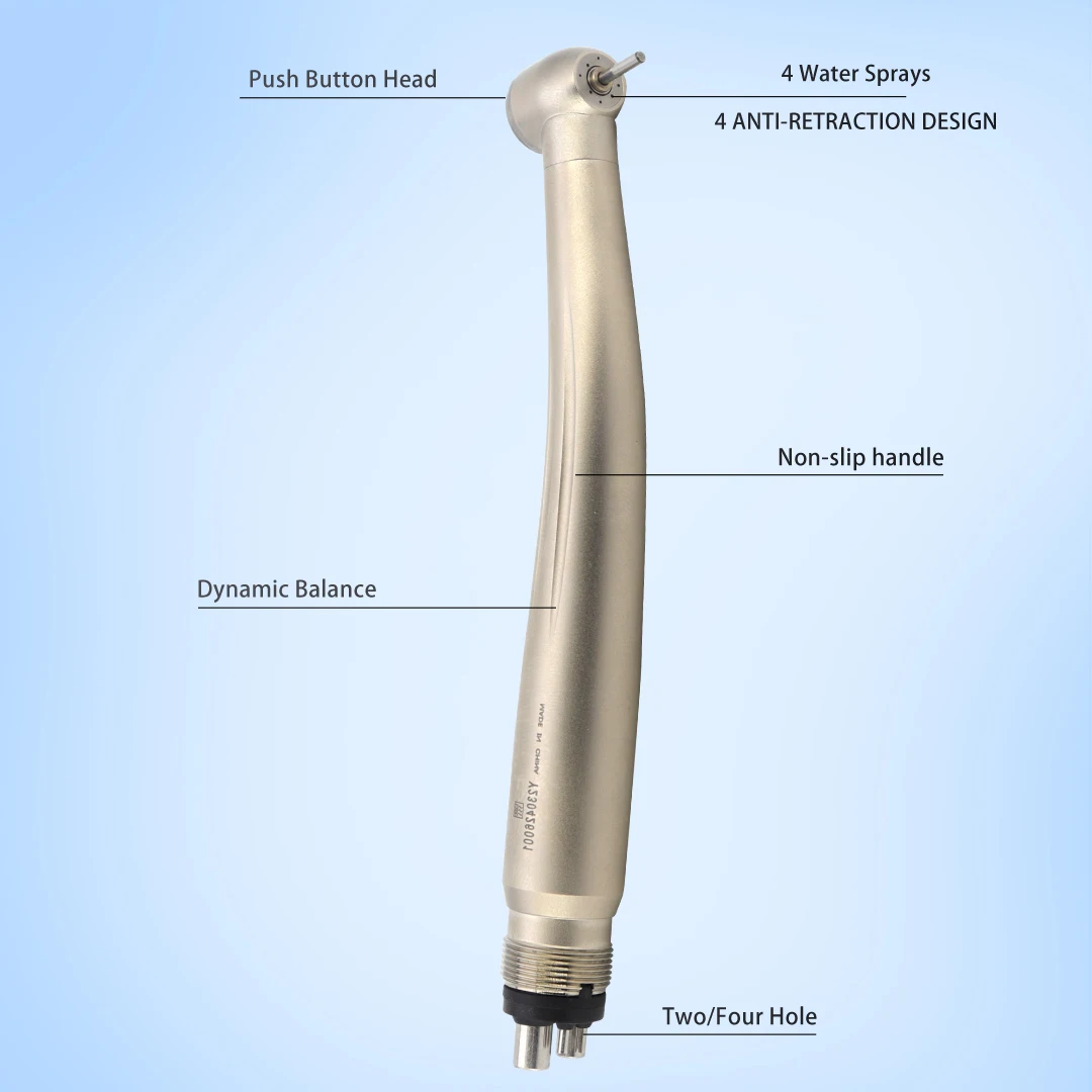 Dentale 4 Water Spray 4 Design Anti-retrazione manipolo dentale ad alta velocità NSK PANA MAX Plus M3 turbina ad aria Standard Push 2/4 fori