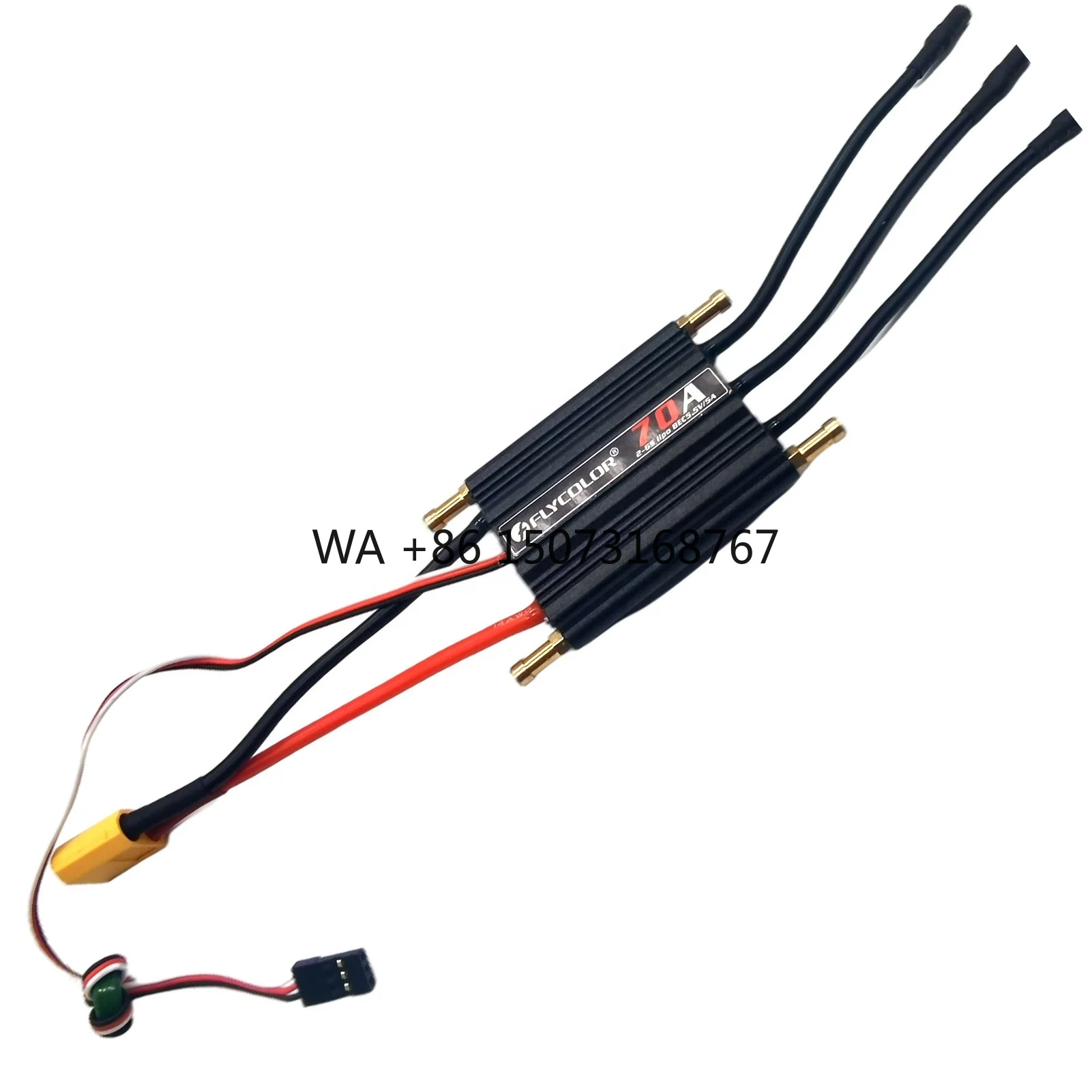 

Flycolor 70A Waterproof BEC XT60 3.5mm Head Connector Brushless ESC Electronic Speed Controller 5.5V/5A for RC Parts Accs for
