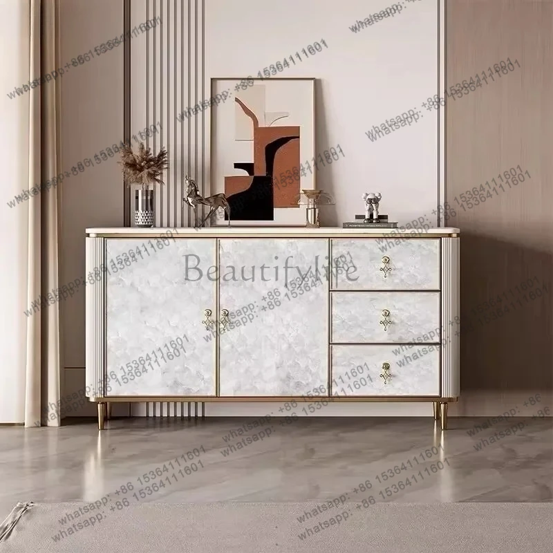 light luxury shell shoe cabinet household foyer porch cabinet partition cabinet modern simple