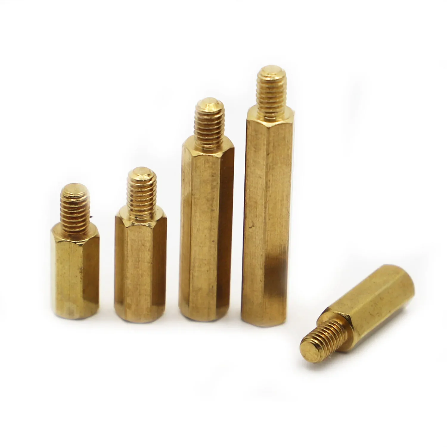 M2 M2.5 M3 M4 M5 Brass Hex Male Female Standoff Board Rack Stud Hexagon Threaded Pillar PCB Column Motherboard Spacer Bolt Screw