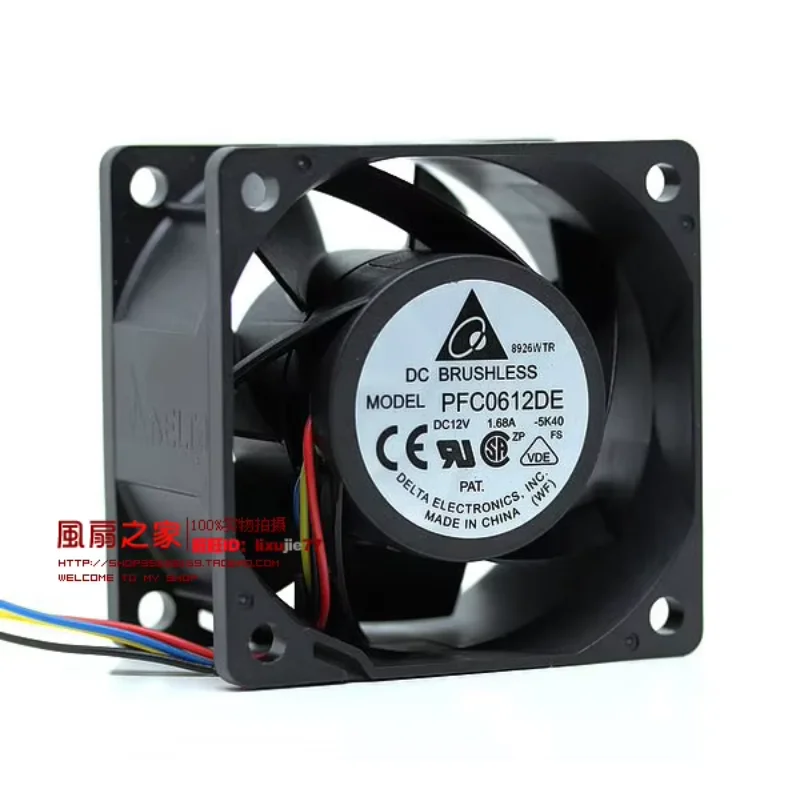 

Delta Electronics PFC0612DE 5K40 DC 12 В 1,68 А 60X60x38 мм Вентилятор охлаждения сервера