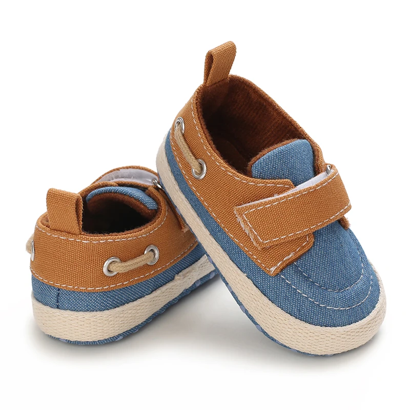 Prewalker recém-nascido meninas e meninos sapatos casuais lona não deslizamento sola macia infantil primeiro walker 0-18m baptismo