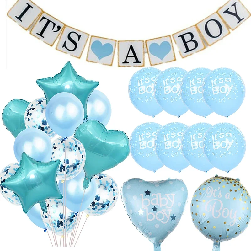 Baby Shower Party DIY Decorations Boy Girl Decorations It's A Boy Baby Balloons Gender Reveal Kids Birthday Party Gifts Supply