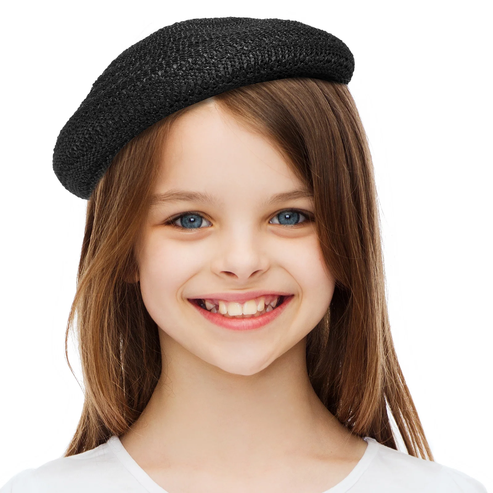 

Vintage Straw Beret Hat Women Summer Travel Hollow Out Woven Sun Hat Spring Outdoor Vacation Headwear Cap