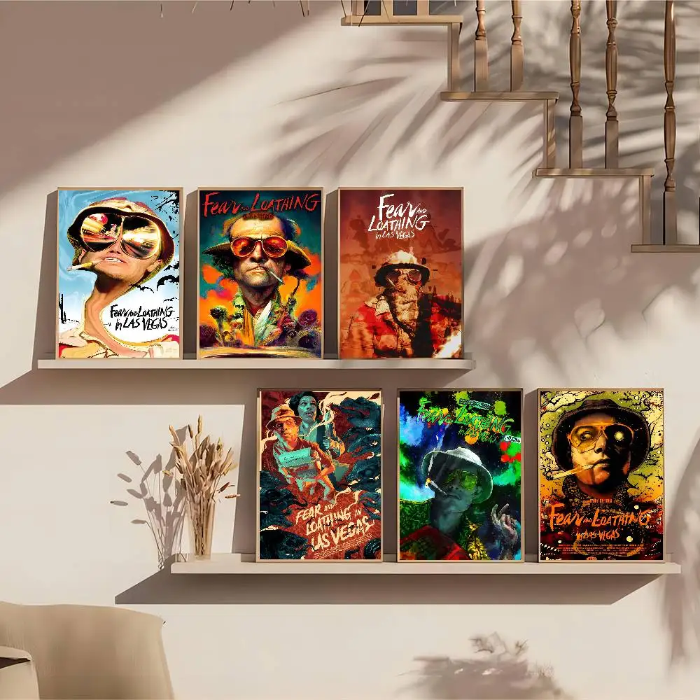Film Fear And Loathing In Las Vegas Anime Posters Sticky Whitepaper Sticker DIY Room Bar Cafe Kawaii Room Decor