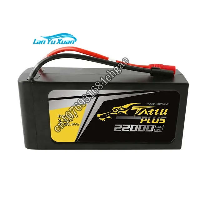 Tattu Plus 22000mAh 22.2V 25C 6S1P Lipo Smart Battery Pack for D JI S1000 S1000+ Dr one