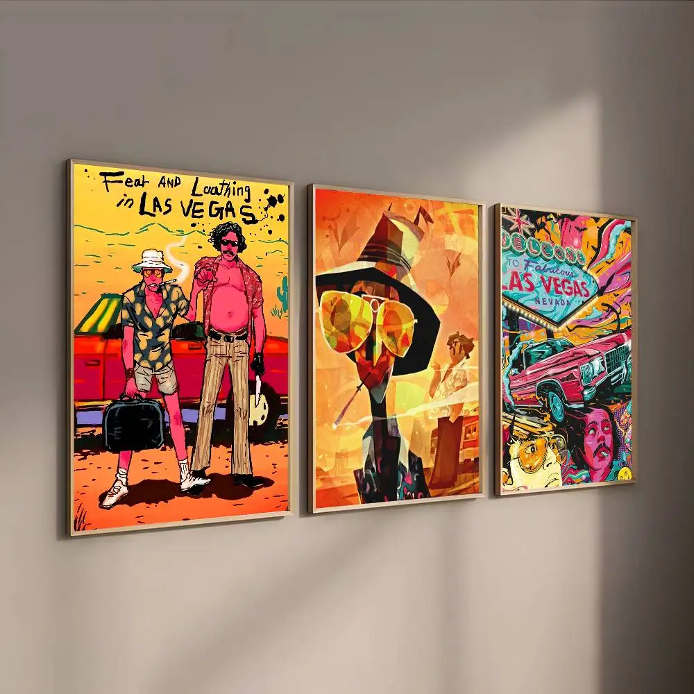 ملصق Fear Loathing Las Vegas لا يتطلب أوراق الحفر ولا علامات يمكن تطبيق ملصقات ذاتية اللصق على أي سطح