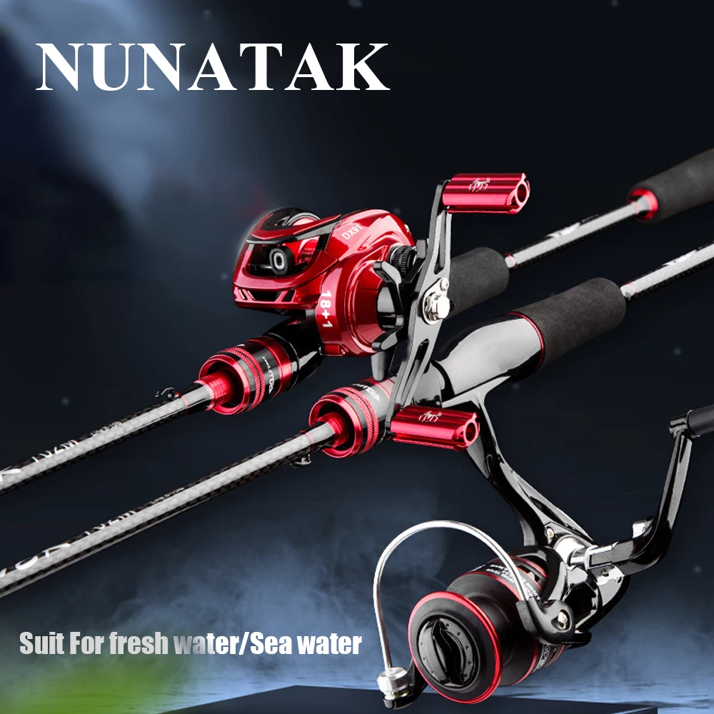 

2024 NUNATAK NEW Fishing Rod High Carbon 2 Sections Casting Rod Spinning Rod Multipurpose Rod MH/M/L Lightweight Design Sea Rods