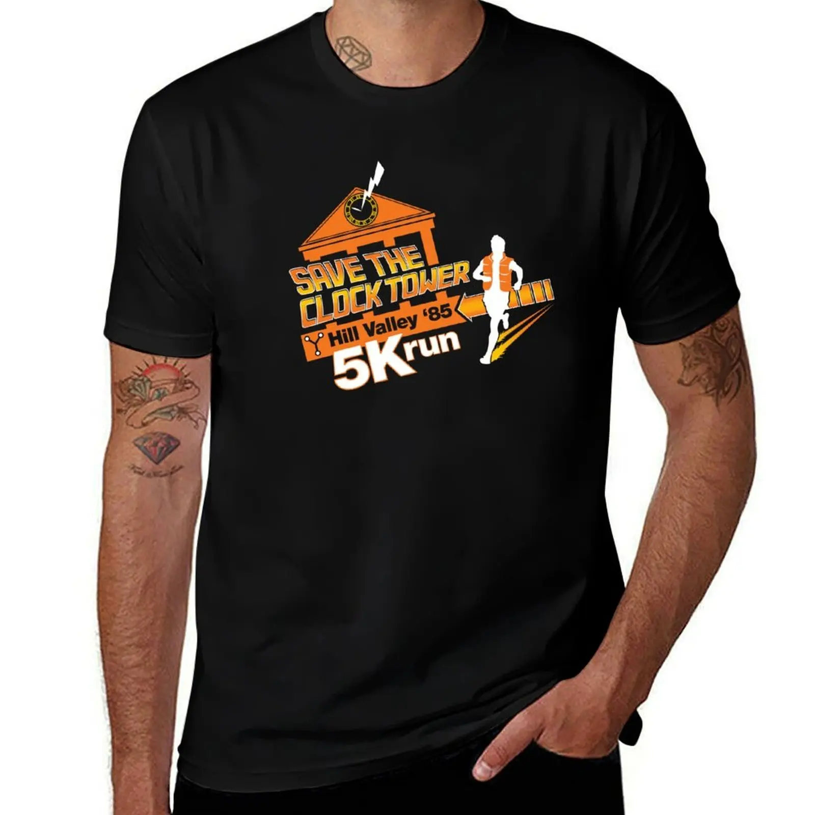 Save The Clock Tower T-Shirt Dry Fit Running Short Sleeve Top T-Shirt