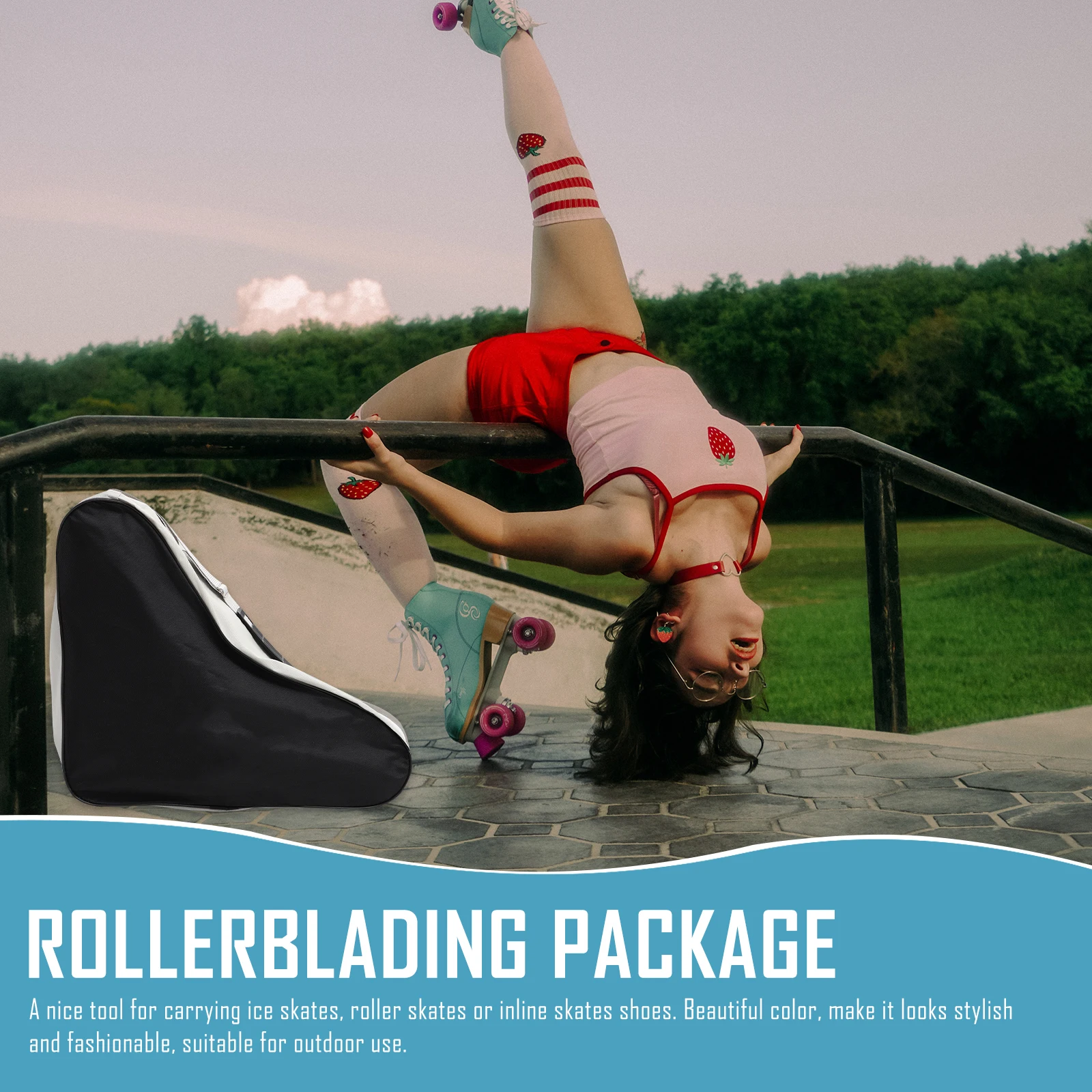 

Сумка для роликовых коньков, тканевый рюкзак, детский чехол для коньков, контейнер для хранения, многоразовый, легко чистится, экологически чистый, простой дизайн, портативный