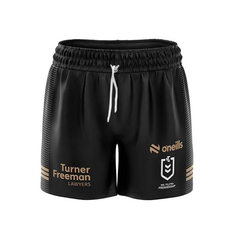 2025 NRL ملبورن الأسترالية الفهود الأرنب مانلي سيهوكس شورت كرة القدم للدراجات النارية، حديث، مسامي، مريح #5