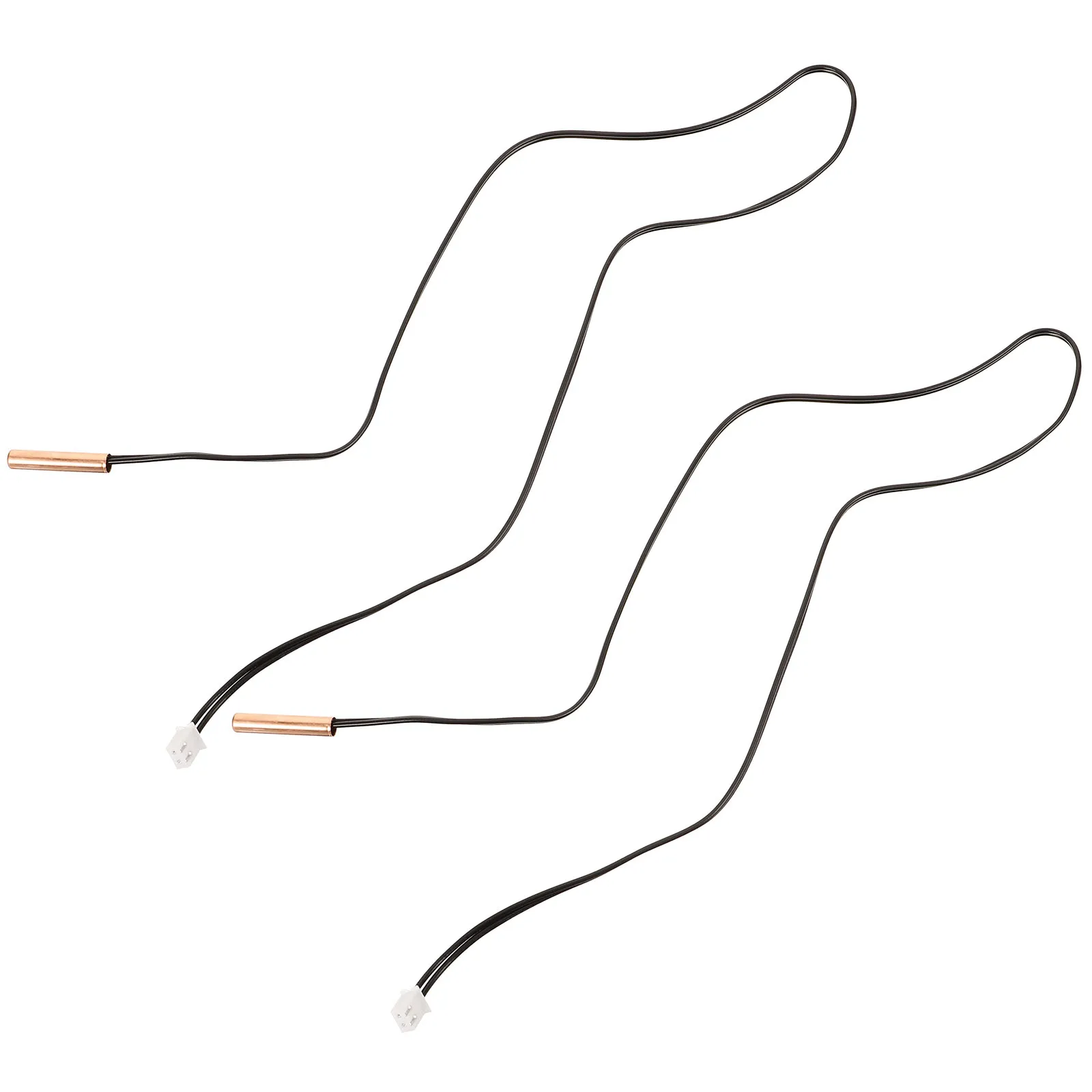 

2Pcs Air Conditioner Temperature Sensor High Precision Thermistor Probe Copper Head Replacement Air Conditioner Repair