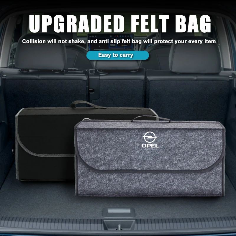 For Opel Car Logo Trunk Storage Box Large Capacity Tool Organiser Bag Accessories Astra G H J K F Corsa D Zafira B Insignia