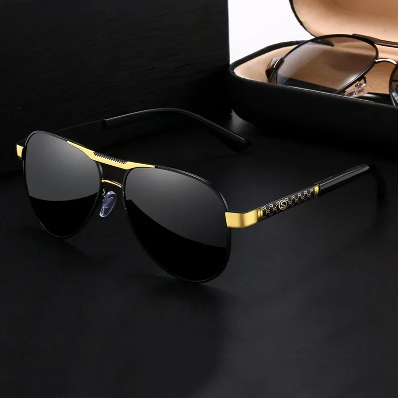 

Polarized Sunglasses Men Metail Frame Quality Sun Glasses Brand Design Male Glasses Fishing Driving Goggles UV400