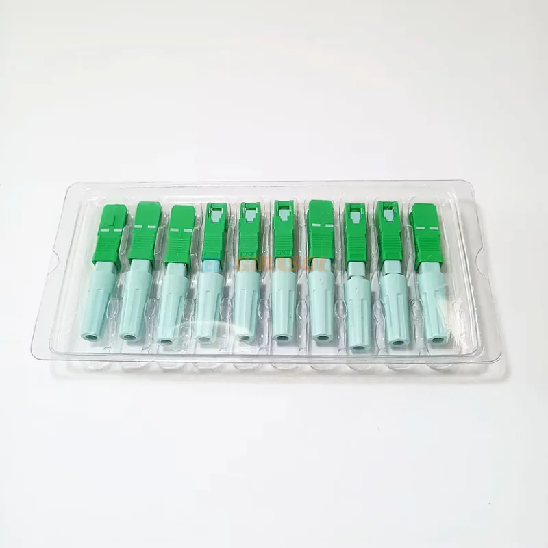 Single Mode SC UPC/APC Fiber Optic Fast Connector Low Insertion Loss FTTH Cold Quick Connector High Quality