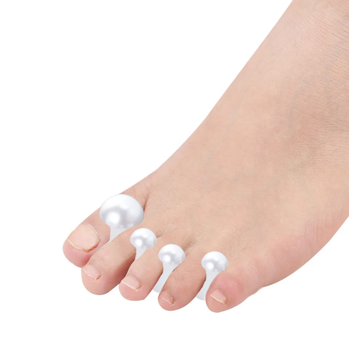 

8Pcs Toe Stretchers for Bunions Hallux Valgus Relief Silicone Gel Pads Anti Slip Breathable Design One Size Fits Most