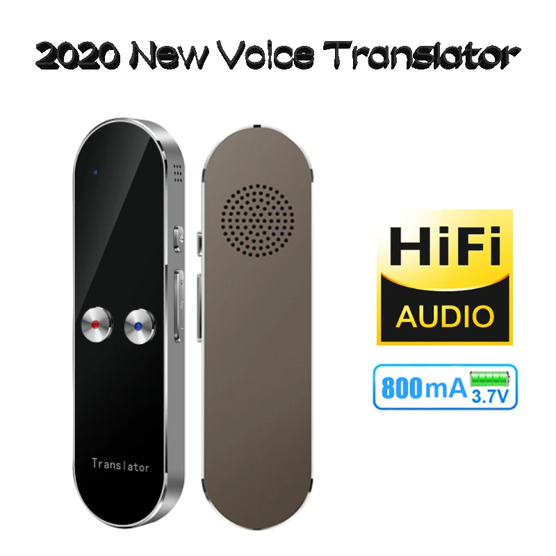 2023 New Portable Smart Voice Translator K8 68+ Language Real Time Instant 2-Way Voice Translator For Android/iOS