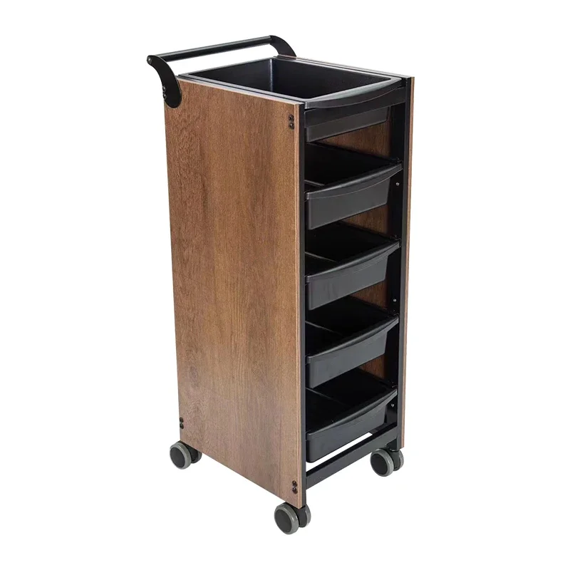 Professional High Quality Wooden  Hair Salon Trolley For Beauty Salon Factory