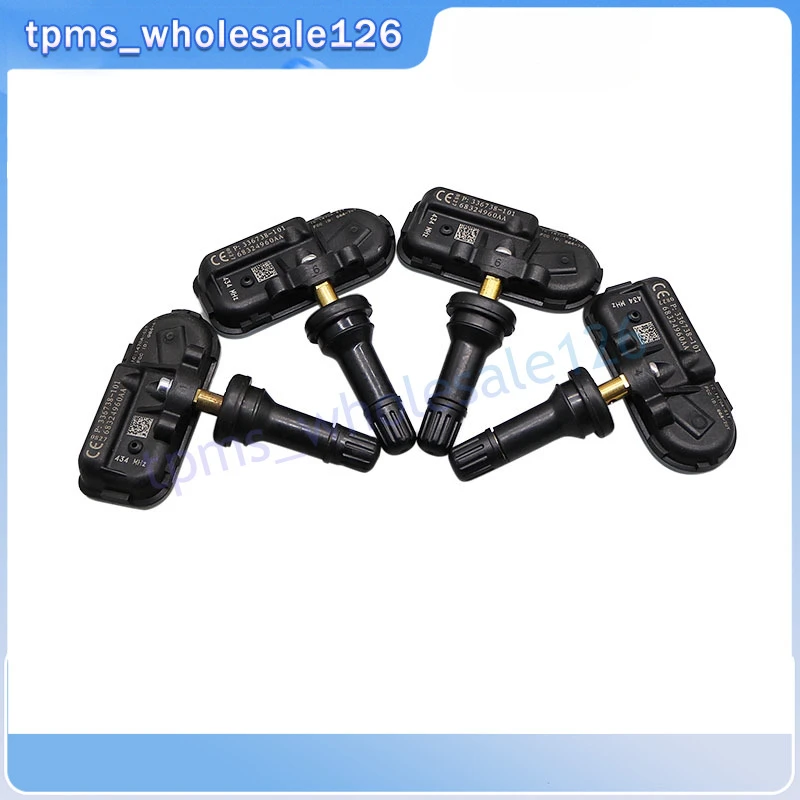 4PCS Sensor de pneus TPMS 434MHZ 68324960 AA para 2014-2018 RAM 1500 2500 3500 Jeep Cherokee Sistema de monitoramento de pressão dos pneus 68239720 AA