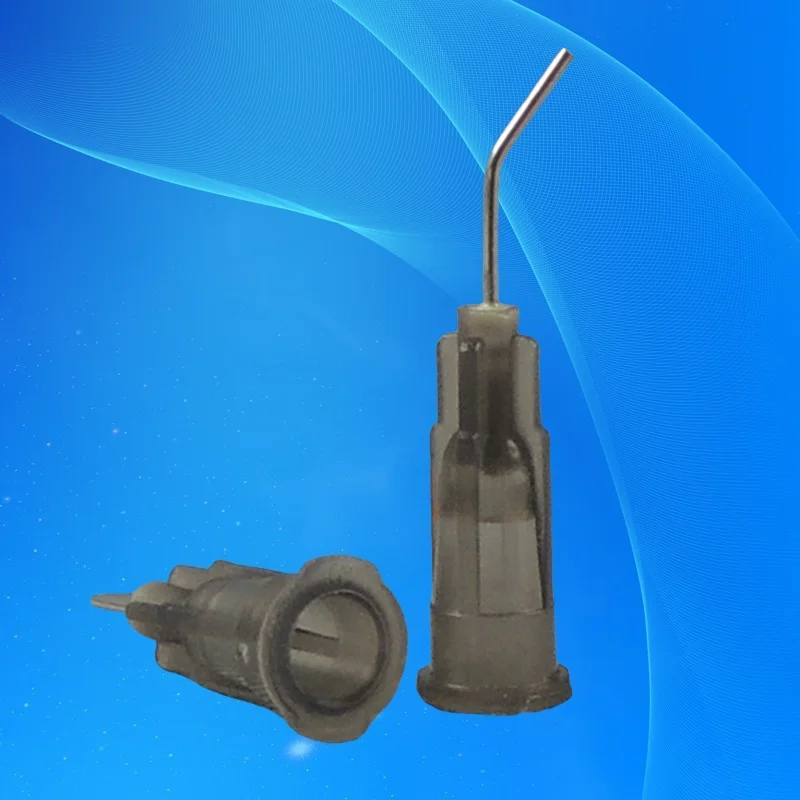 

‌ 100шт 22G 45 ° Иггнутые дозирующие иглы | 0,5-дюймовые промышленные клеевые наконечники с байонетным замком | Дизайн с защитой от засоров + Люэр Slip/Fit + FS ‌