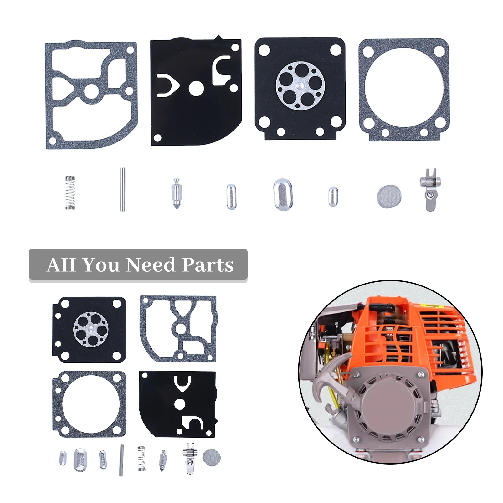Carb Carburetor Rebuild Repair Kit For Stihl FS55 FS120 FS200 FS250 FS300 FS350 SH55 SH85 BG 45 46 55 65 85 Trimmers #Zama RB-89 - view 2