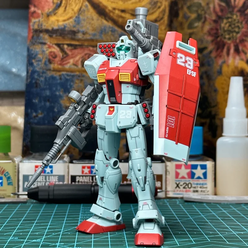 HG1/144 GTO GM Captain Moroccan Front with Shoulder Cannon Equipment Action Figure Mech Assembly Model Kit Boys' Puzzle Toy Gift