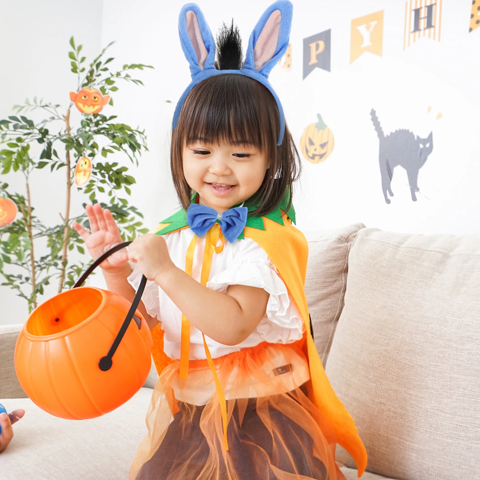 

Donkey Costume Ears Accessories Cosplay Animal Headband Headbands Halloween Bow Tie