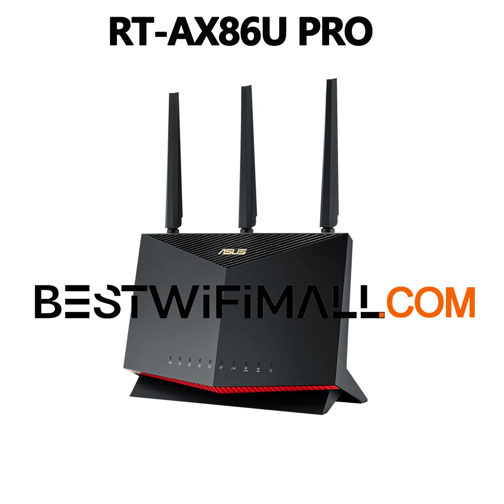 

ASUS RT-AX86U PRO AX5700 WiFi 6 Игровой маршрутизатор AiMesh WiFi Двухдиапазонный игровой режим 802.11AX MU-MIMO OFDMA 2,4 ГГц 3x3 5 ГГц 4x4
