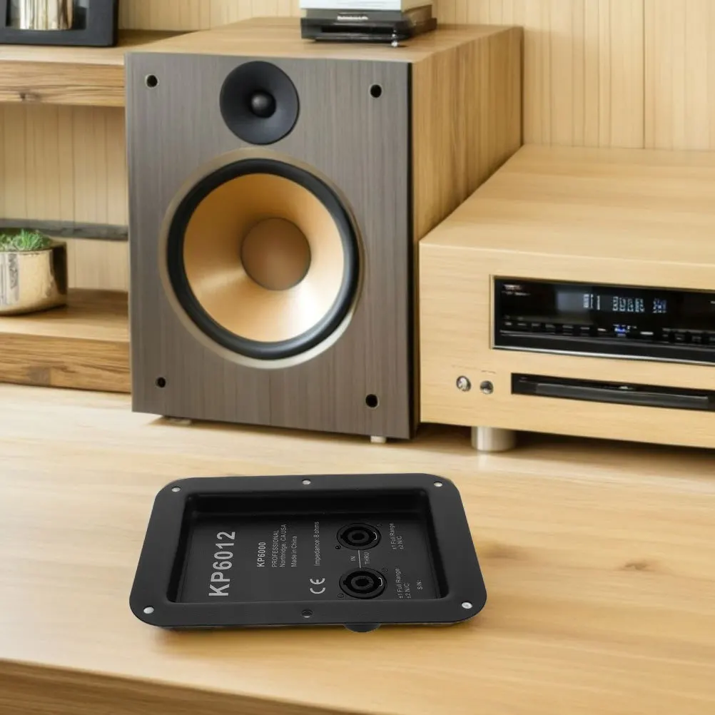 2 pcs Papan Terminal Speaker Besi Konektor Kabel Kotak Speaker Untuk Subwoofer Stage Box 612 Sistem Audio Rumah Mobil Pelat Sambungan