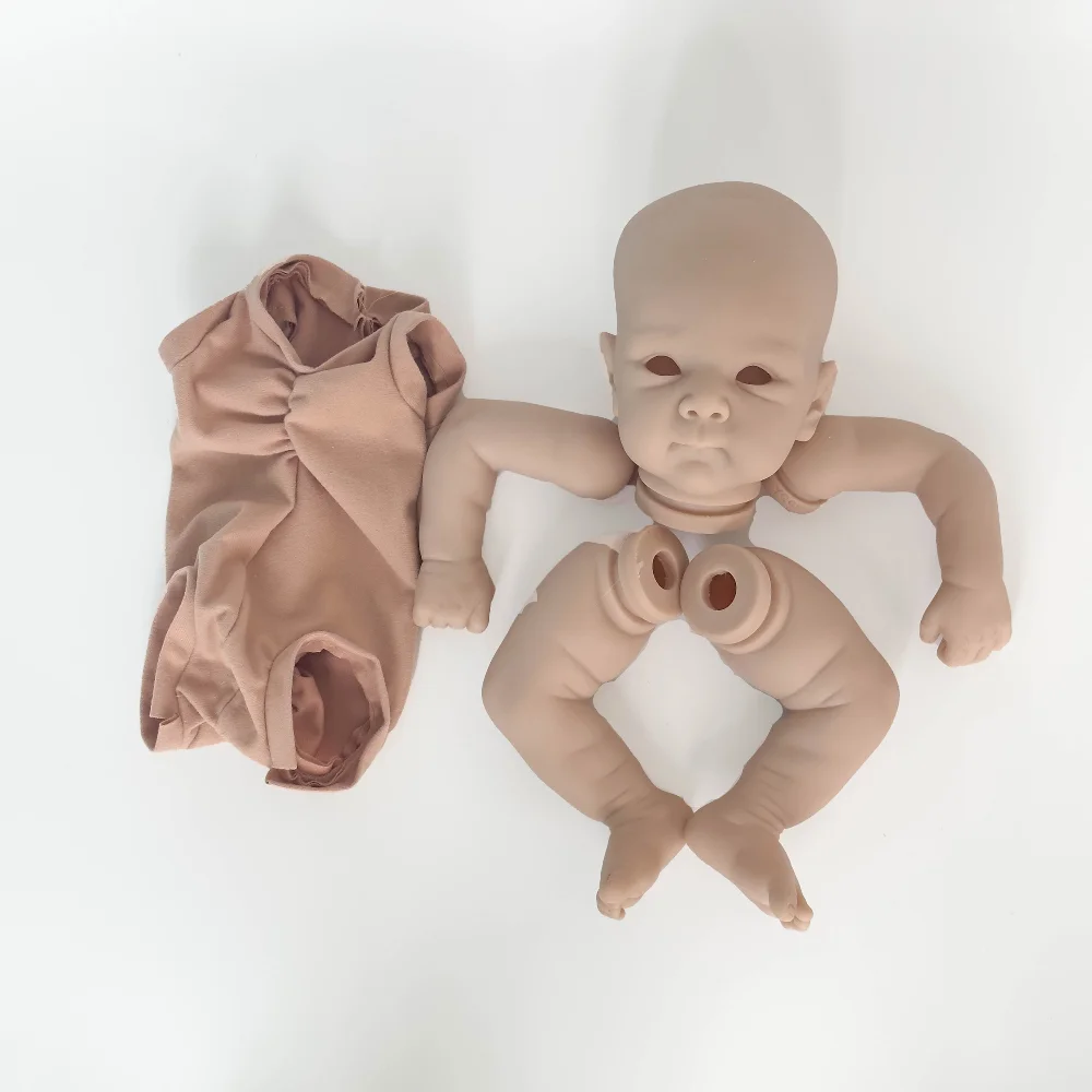 18inch Reborn Doll Kit Bettie Fresh Color Unfinished Unpainted DIY Blank Doll Kit with Cloth Body Bebe Reborn Supply Real Photos