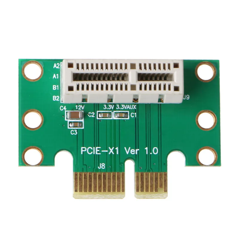 PCI Express X1 Adapter Riser Card PCIE X1 to X1 Slot Converter Card 90 Degree High Quality