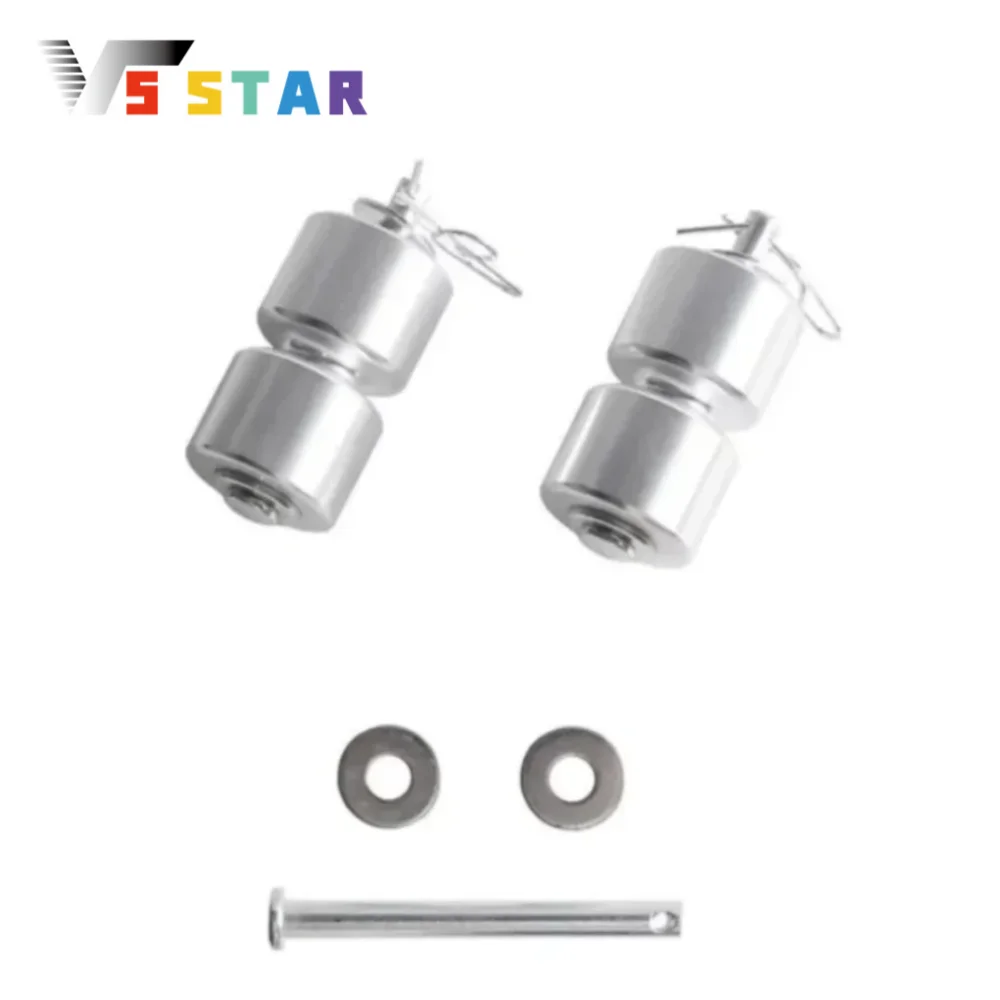 

2 шт., комплект подъемных роликов задней двери прицепа из алюминиевого сплава, детали для коллекции подъемных прицепов GL1, подъемные ворота, легко подъемные ворота