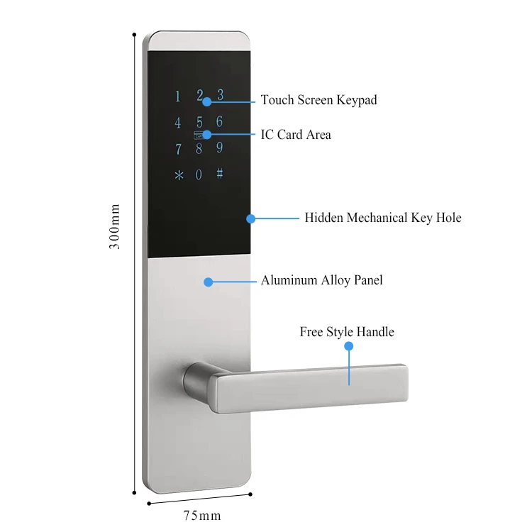 Digital Inteligente Smart Door WIFI APP Remote Control Code Smart for Home Office