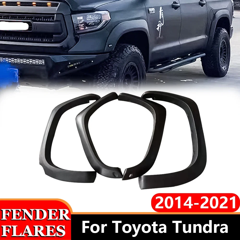 

LED Wheel Arch Cover Fender Flares for Toyota Tundra 2014-2021 Pickup Truck ABS Body Kit Exterior Trim Guard Auto Accessories