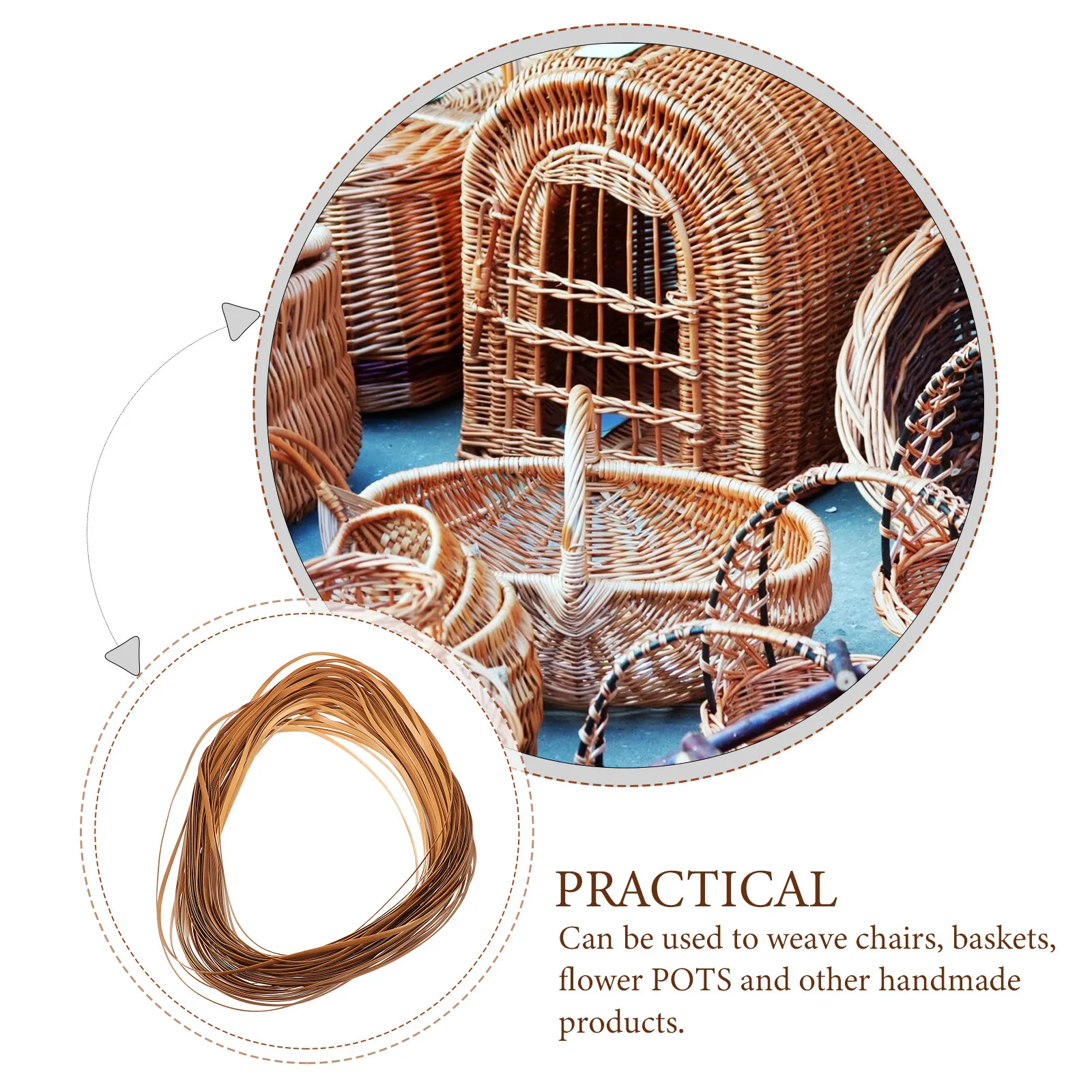 

1 рулон полосок из искусственного ротанга для самостоятельного изготовления плетеной мебели, ремкомплект для ремонта, декор для рукоделия