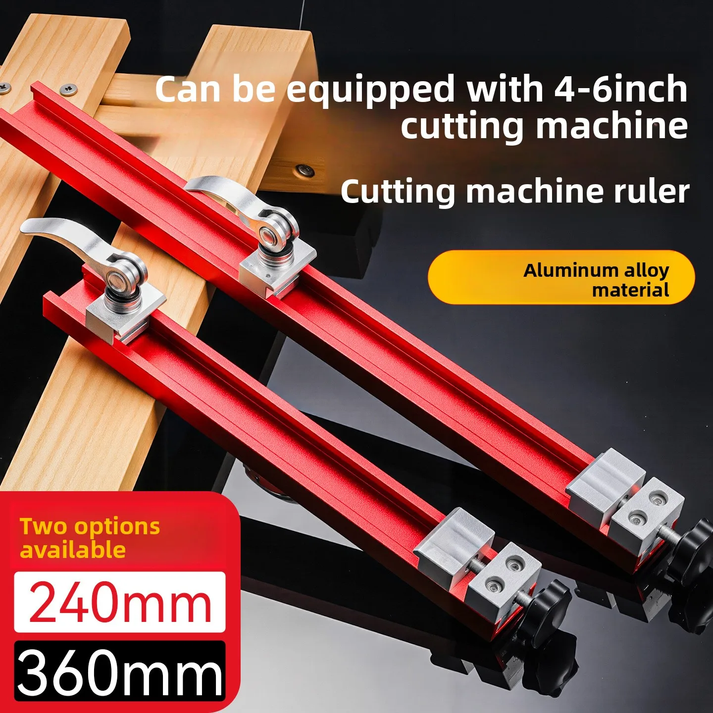 

Регулируемая линейка для режущего станка из алюминиевого сплава - небольшой деревообрабатывающий 4-6-дюймовый утолщенный ручной нажимной станок для мрамора