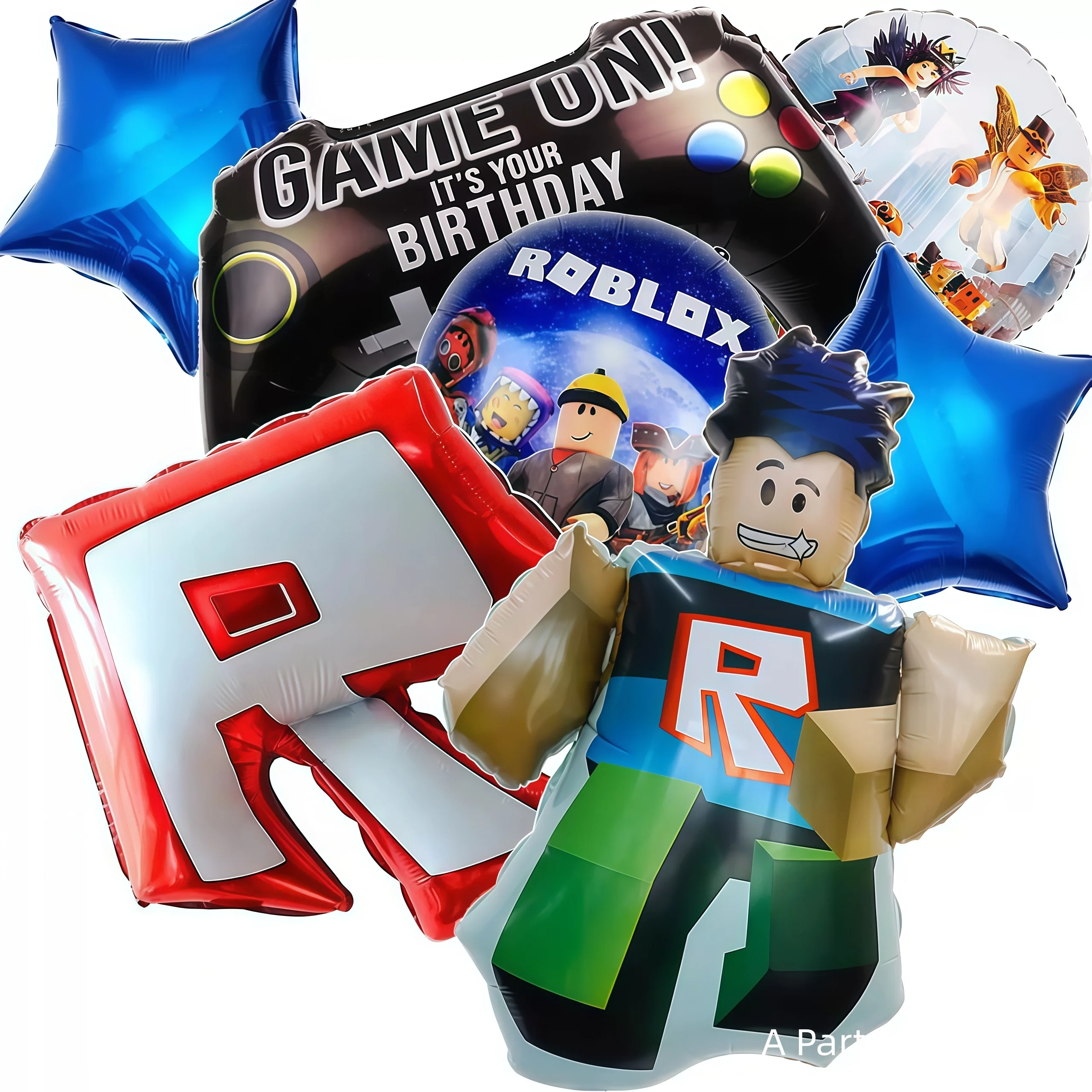 Roblox Ballonnen Cartoon Game Roblox Set Jongensballonnen Cartoon Dubbelzijdig gevormd Verjaardagsfeestje Decor Babyshower Nummer