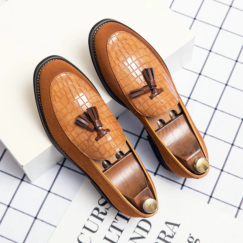 

Men Casual Shoes Fashion Men Shoes Handmade Suede Genuine Leather Mens Loafers Moccasins Slip On Men's Flats Male Driving Shoes