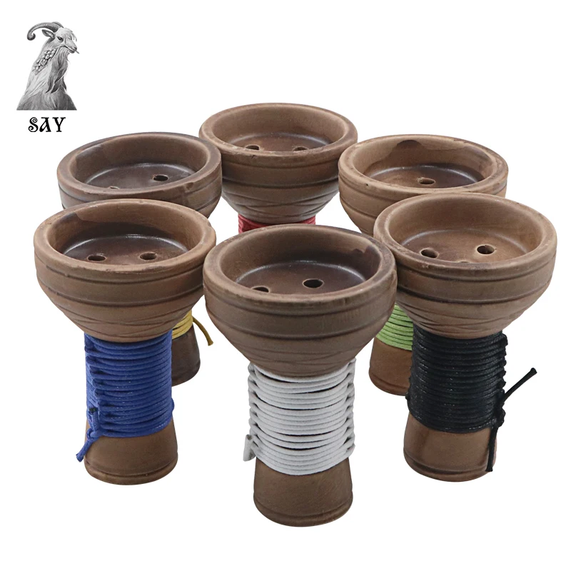 

SY Different Colors Rope Phunnel Shisha Bowl Hookah Chicha Head Smoking Hookah Narguile Accessories