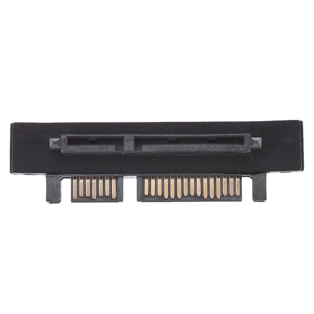 90 Degree 7+15Pin SATA Male to Female Port Adapter Card for SATA HDD SSD