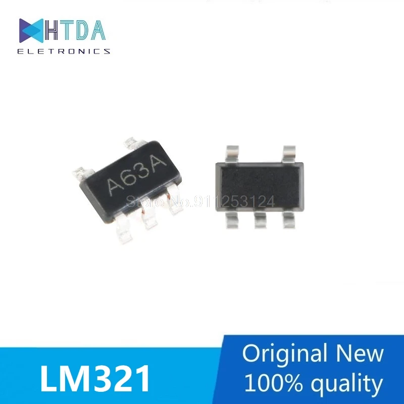 100pcs/lot LM321MX LM321 LM321MFX A63A SOT-23-5  In Stock