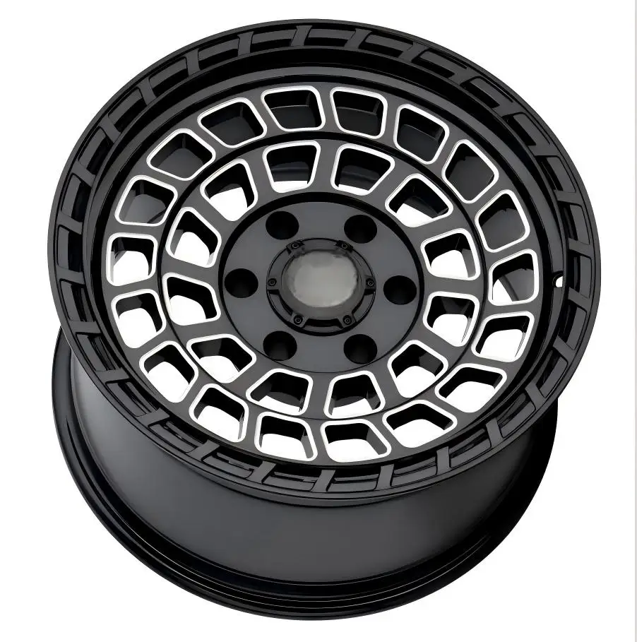 

High end private customization 16 Inch 8J Concave Wheel Rim 6x114.3 PCD Black Off Road Modified Rim