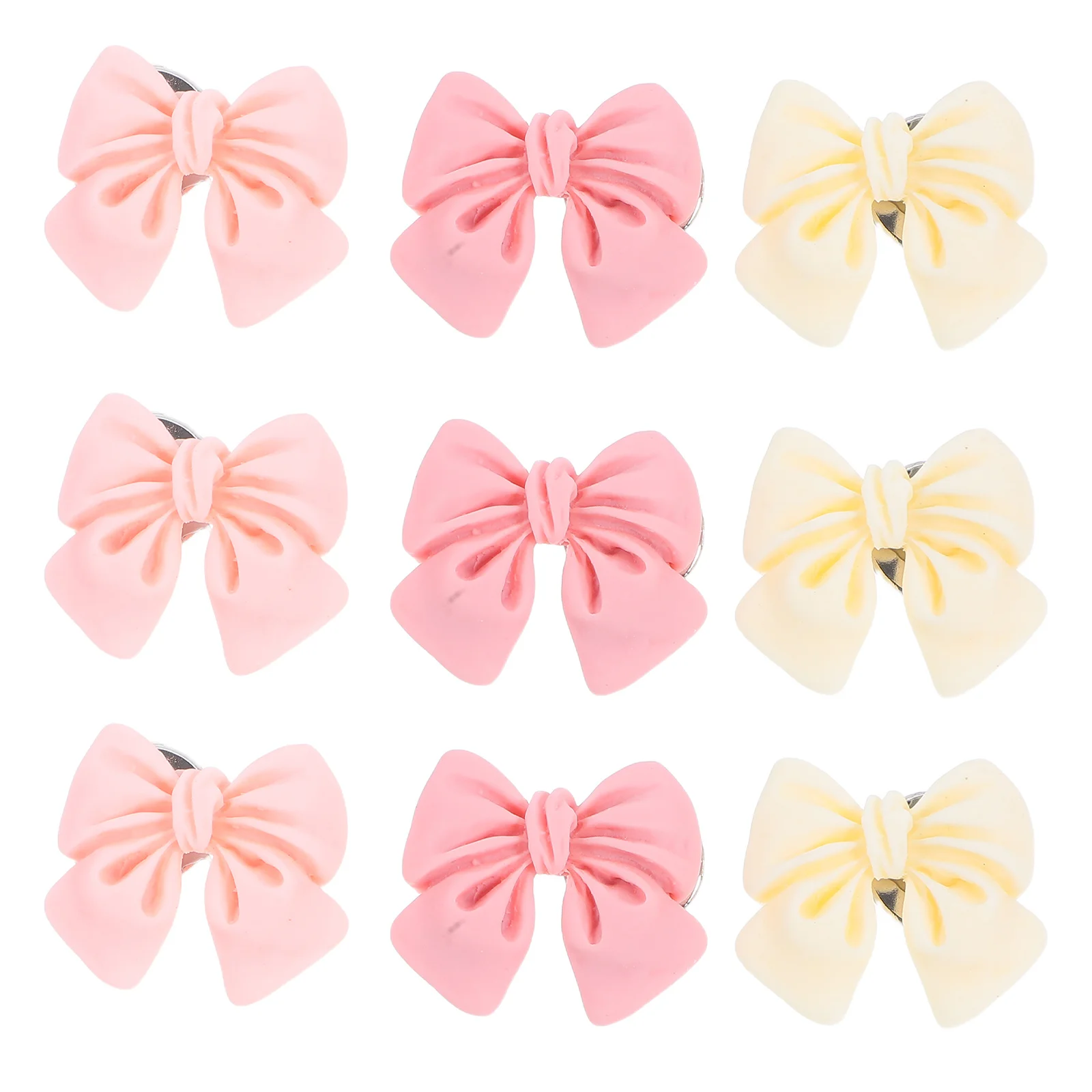 

30Pcs Resin Bow Push Pins Elegant Decorative Thumb Tacks for Office Home School Cork Board Photos Notes Memo Boards Cute Pink