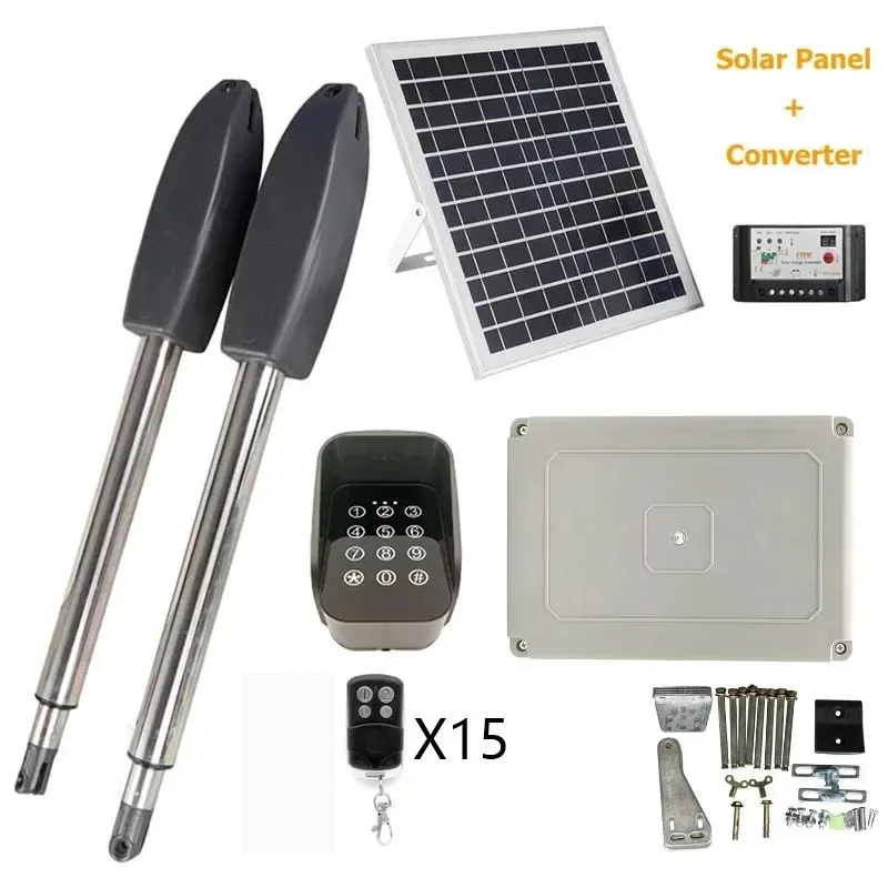400KG Automatic Electric Swing Gate Opener Kit Pull Arm Drive Swing Door Operator Motor Actuator Multi Remote Control Optional