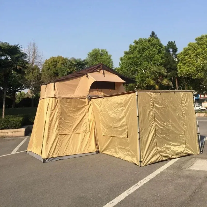 

4WD Camping Car Roof Top Tent With Awning Wall Room