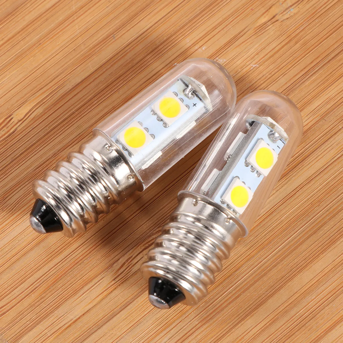 

2Pcs LED Refrigerator Light Bulbs E14 Base 220V Warm White Fridge Lamp for Chandelier Wall Sconce Range