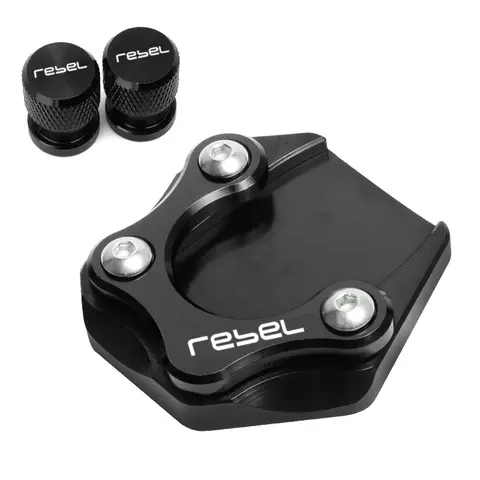 होंडा रेबेल 500 250 रेबेल 300 सीएमएक्स 500 सीएमएक्स300 मोटरसाइकिल साइड स्टैंड फुट एन्लार्जर प्लेट पैड किकस्टैंड सपोर्ट पैड शेल कवर के लिए 8 best sales विद्रोही 250 - №1