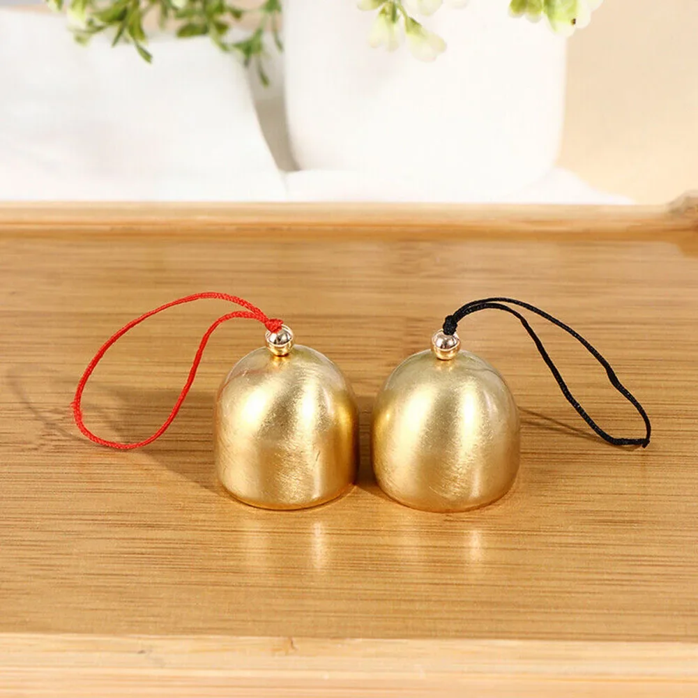 DIY Alloy Mini Bell For Wind Chime Door Bell Christmas Decorations Accessories Brass Bell With Bell Hammer Will Ring Metal