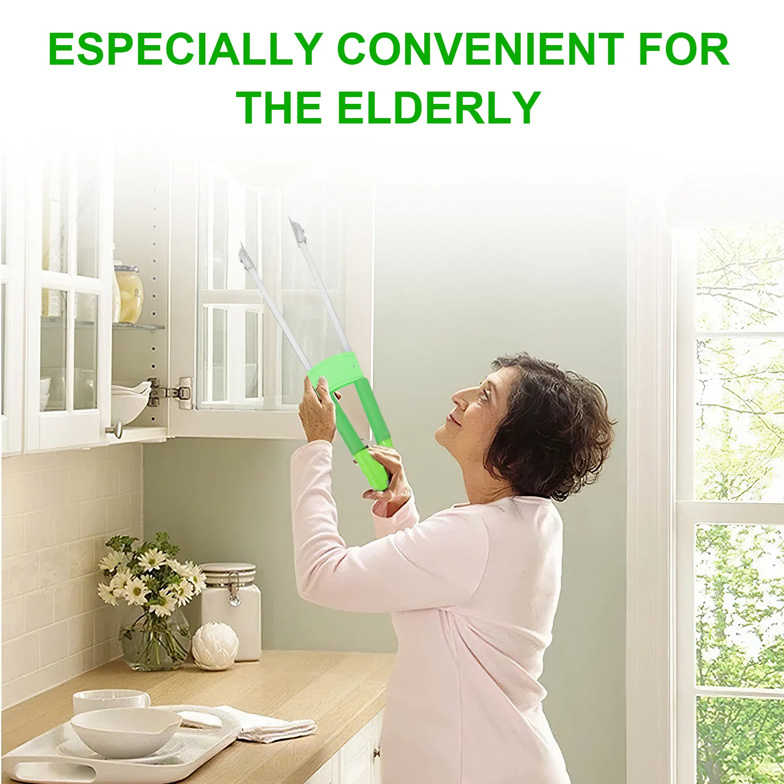 

Heavy Duty Garbage Clamp Long Reach Trash Picker Grabber Tool for Elderly Easy Grip Litter Pickup Rubbish Collection Sanitation