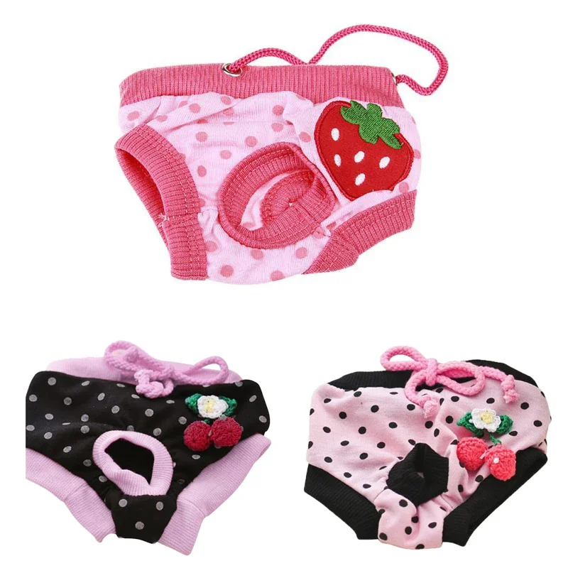 

Dog Diapers Chiffon Princess Puppy Safety Shorts Lace Dog Sanitary Pants Dog Menstrual Panties Dog Shorts Panties S/M/L